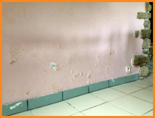 salpêtre sur enduit : Mur-Assechement