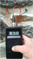 Mesure capacitive du taux d'humidité des murs