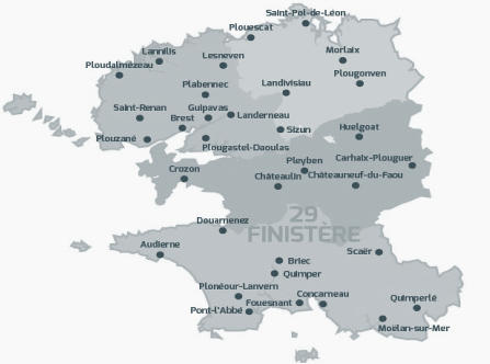 carte Finistère