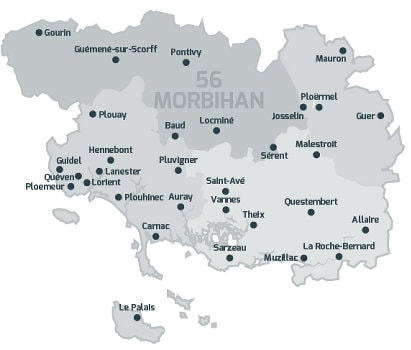 carte Morbihan