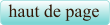 haut de page