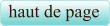 haut de page